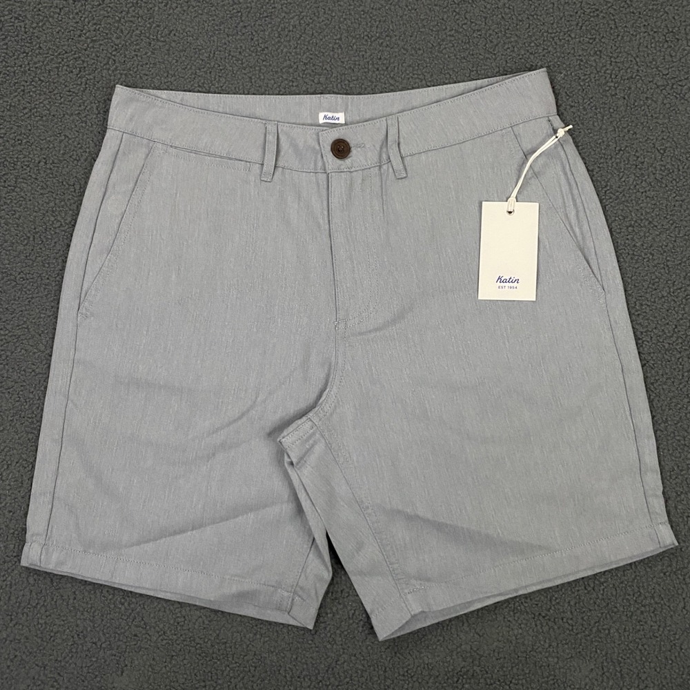 Katin Court Short Mens size 31 Slim Fit Light Blue Chino Beach Surf Skate NWT